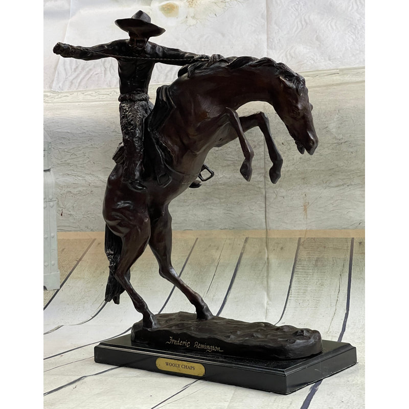 Sculpture de style art déco Western Maxstadt Frederic Remington
