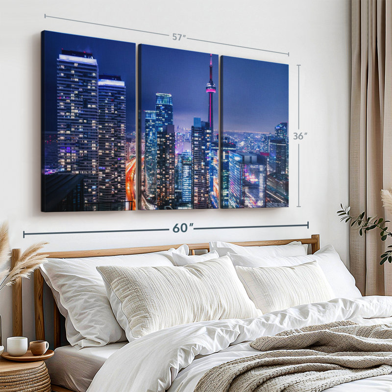 " Downtown Toronto Skyline " on, 36" H x 57" W