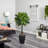 60'' Faux Foliage Tree in Stone Planter