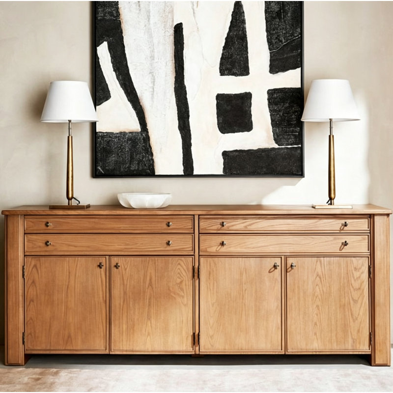 Buffet haut de gamme et multifonctionnel, Brun orangé