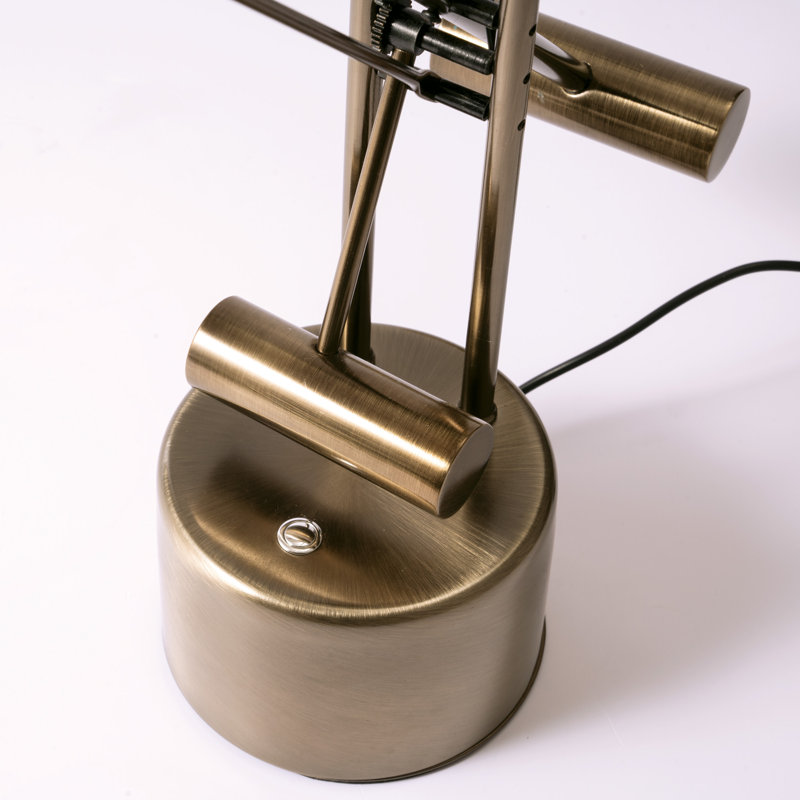 Chappel Adjustable Metal Lamp, Antique Brass