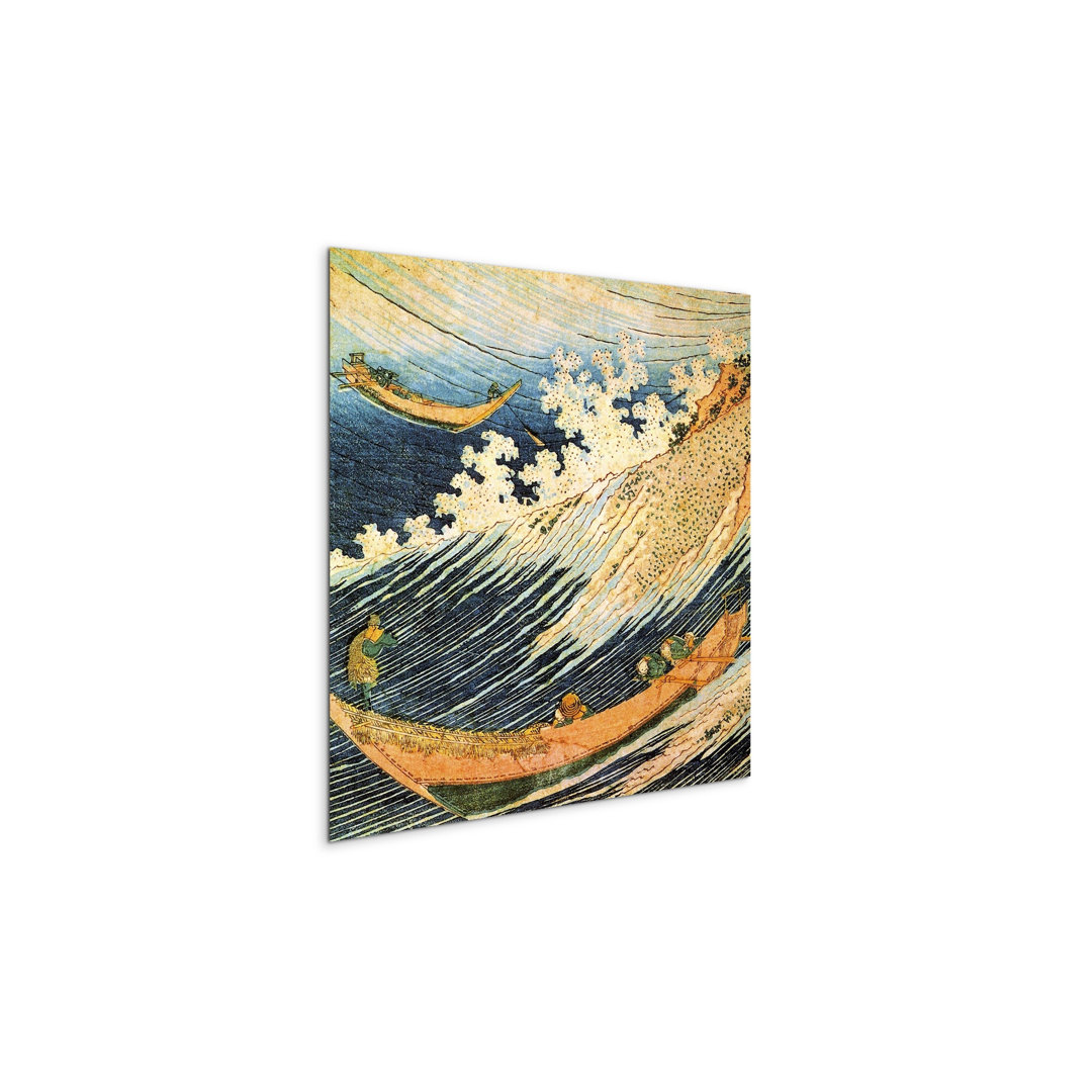 Ocean Wave by Hokusai Katsushika 58x58 Cm Frameless Panel Lightweight Ready to Hang