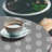 Ebern Designs Abstract Fitted Round Tablecloth Dimgray White 109041