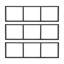 3-Tier Rectangular Shelf Bracket, Wall/Floor/Ceiling Mount Storage Shelving, Storage Shelf Brackets