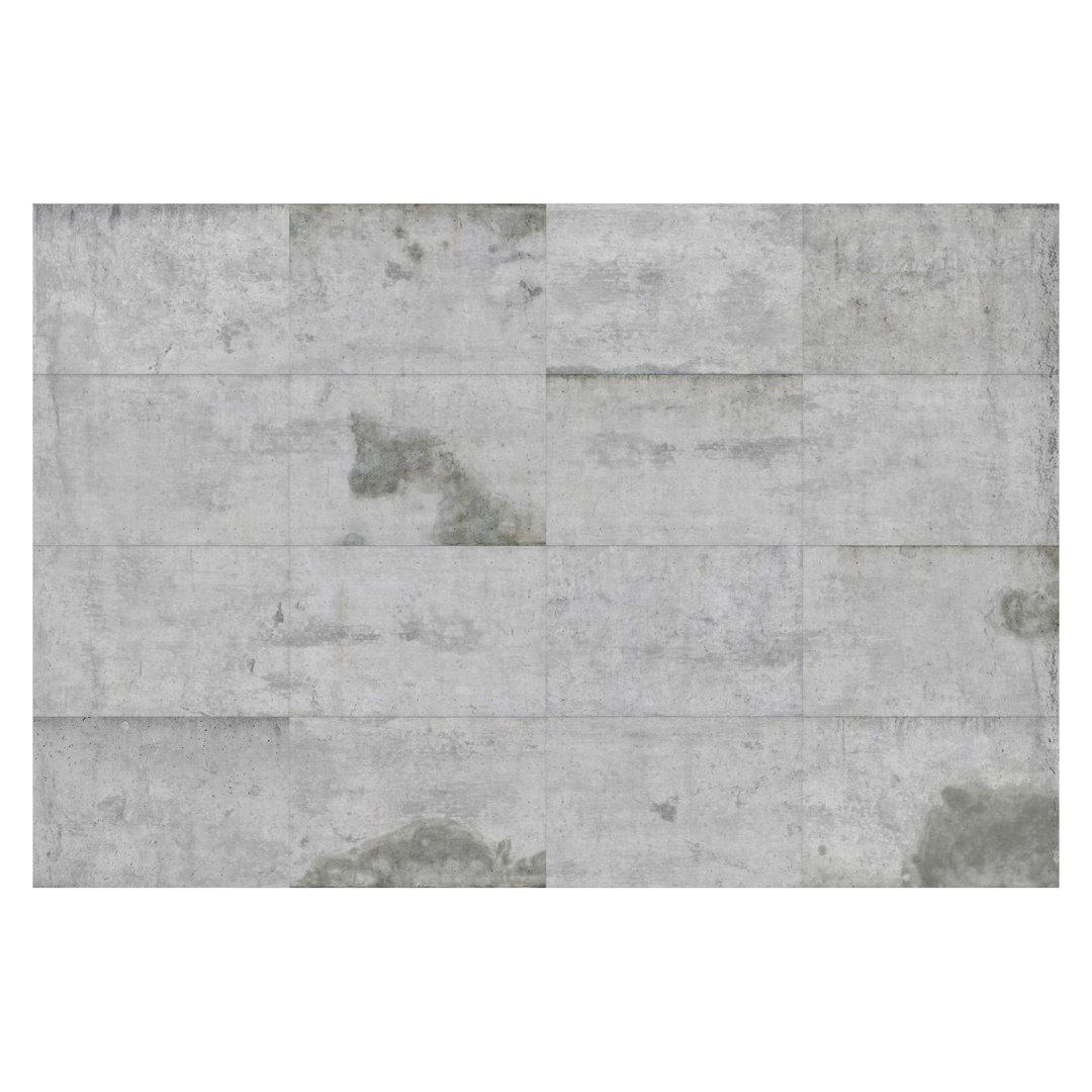 Large Concrete Slabs 1.9m x 2.88m Textured Matte Peel & Stick Wall Mural