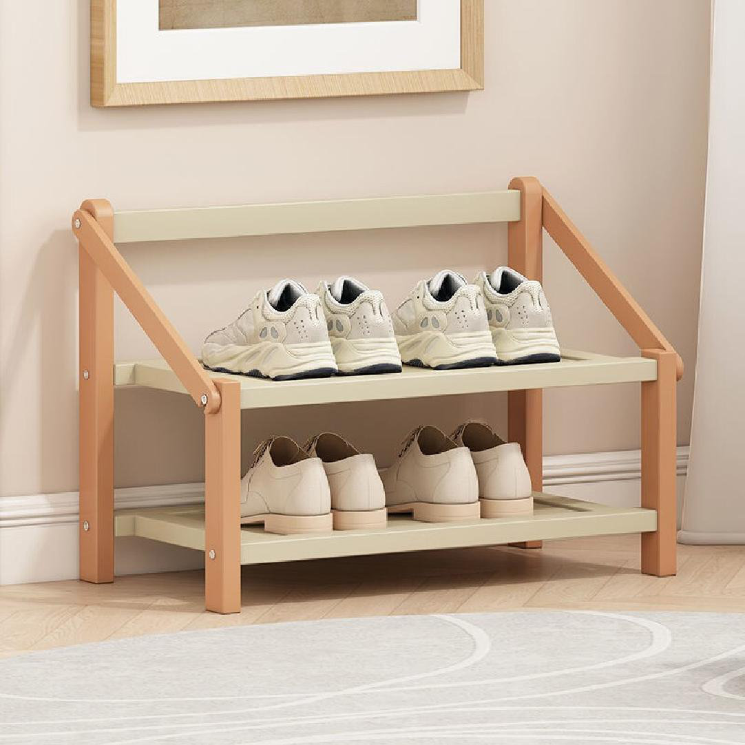 Ebern Designs 3-Tier Space Saving Shoe Rack for Closet, 6 Pairs