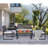 4-Piece Patio Furniture Set Outdoor Balcony Porch Garden Backyard Lawn Furniture Acacia Wood Table Top-757664942