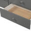Lit superposé simple gris avec stabilisateur et rail, lit gigogne 3 tiroirs pour l'accessoire de chambre à coucher, 3 chambres, chambre d'amis, article à motif