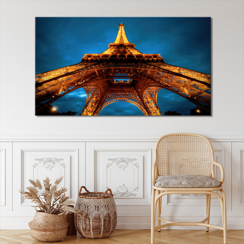 Magnificent Eiffel Tower - Wrapped Canvas Print, 76cm H x 127cm W