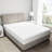 Lavish Home Queen Pillow Top Mattress Topper - Plush, Supportive Baffle Box Down and Duck Featherbed with 4-Inch Gusset and Cotton Cover-19700020