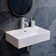 Claire Ceramic Rectangular Wall Mount Bathroom Sink with Overflow