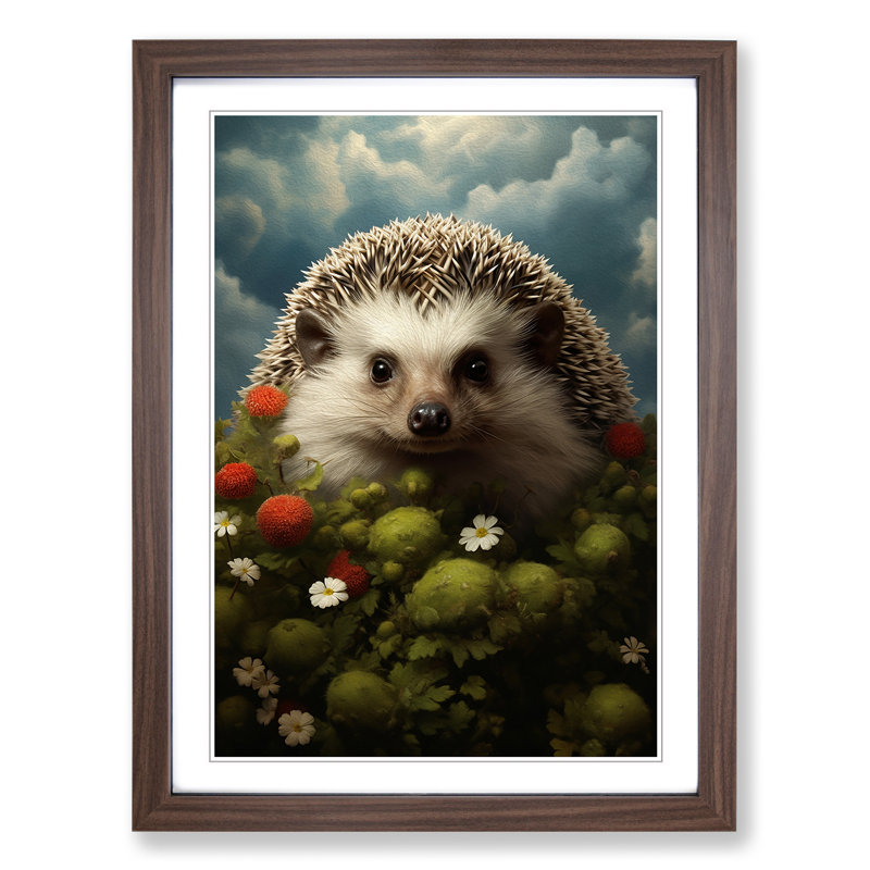 Hedgehog Surrealism - Framed Print