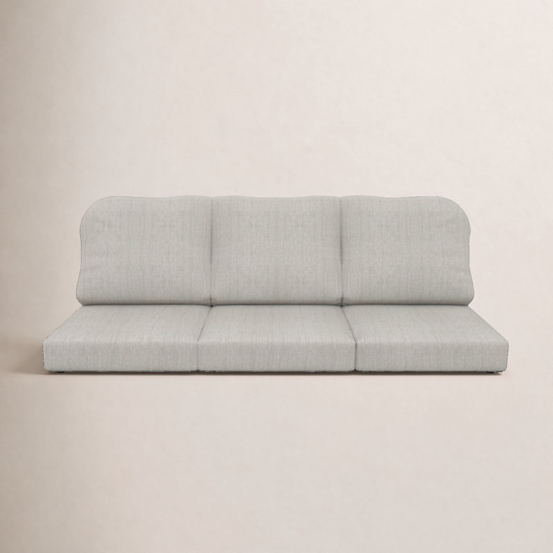 Outdoor Sunbrella® 3 Seater Sofa Cushions, Canvas Granite Sunbrella® Canvas