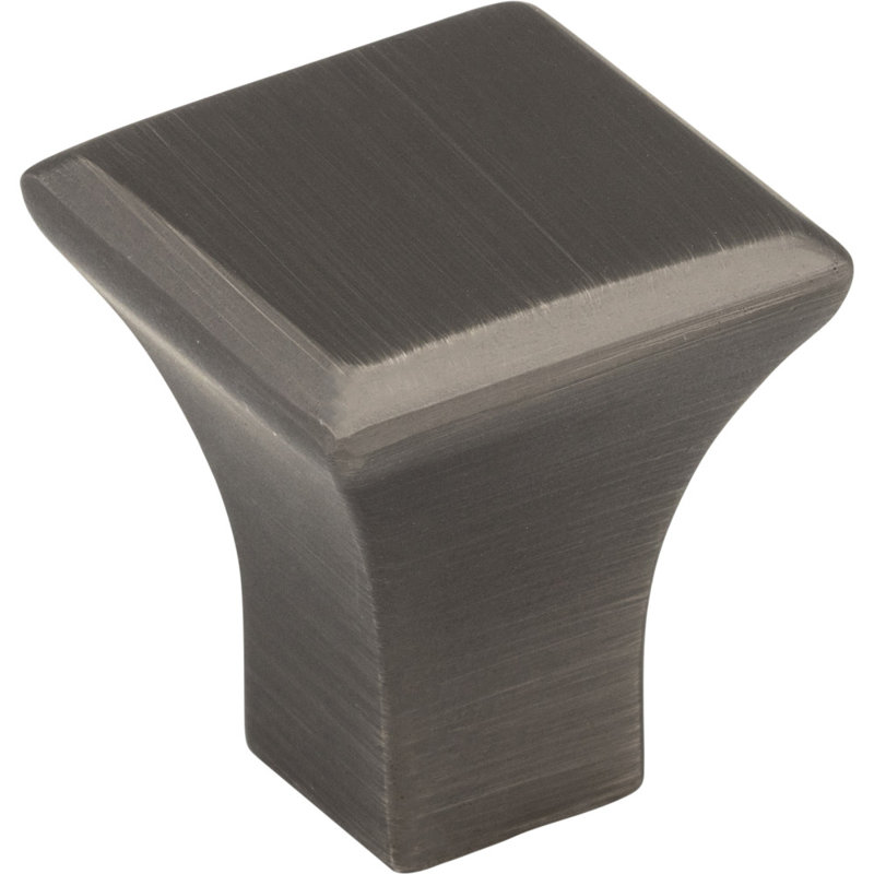 Marlo Square Knob, Brushed Pewter, 1"