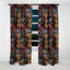 Motif bohème plume Enigma - Rideau abstrait bohème - Rideau abstrait occultant - 1 panneau-107548324