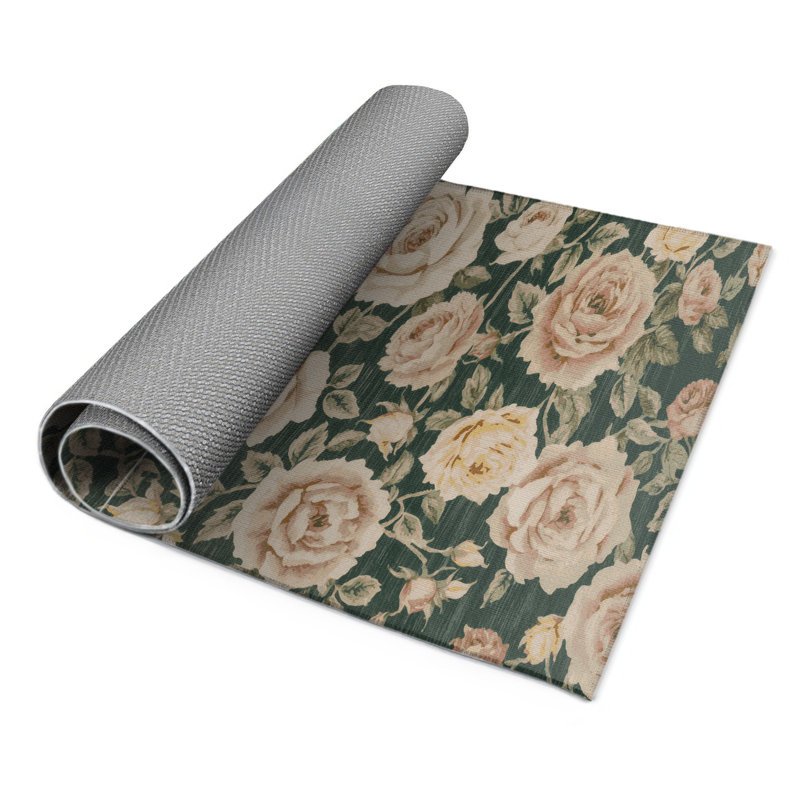Tapis beige d'intérieur et d'extérieur Botanical, Rectangle 9 pi x 12 pi