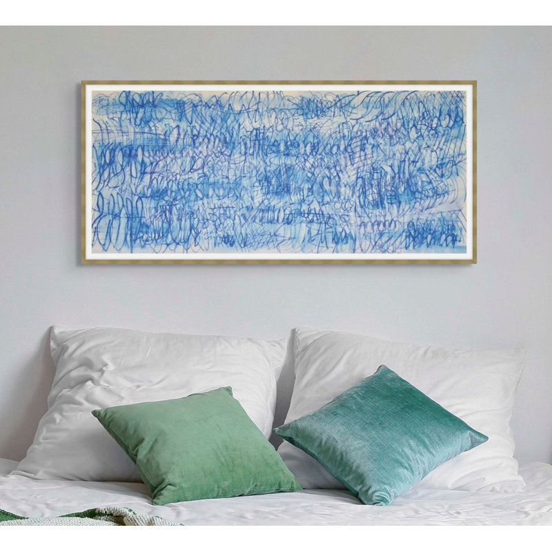 Blue Tide 1 Print by Michelle L, 20.54" H x 41.54" W