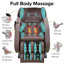 Fauteuil de massage inclinable chauffant en similicuir-323134349