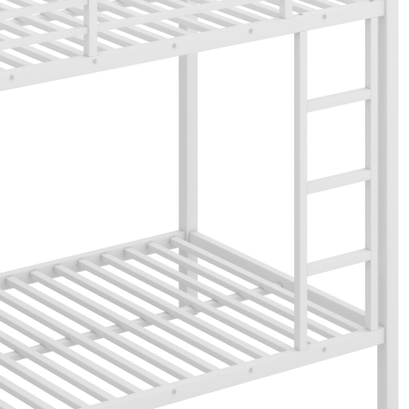 Lit superposé en métal, Blanc