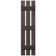 Three Batten, Three Board Open Vinyl Shutters Pair