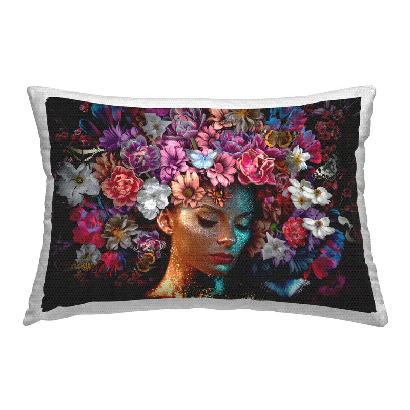 Coussin d'extérieur imprimé femme Glitz par Reinders