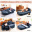 Upholstered 48.61 " Linen Sofa Bed
