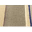 Tapis rayé multicolore en laine touffetée à la main