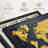 " Gold Compass World Map Canvas Print "-101456214