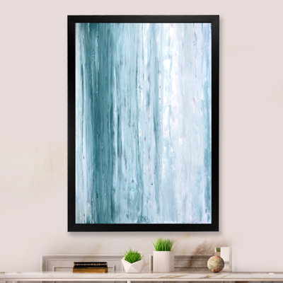 Teal And Grey Abstract Impression II " Teal And Grey Abstract Impression II " Painting Print