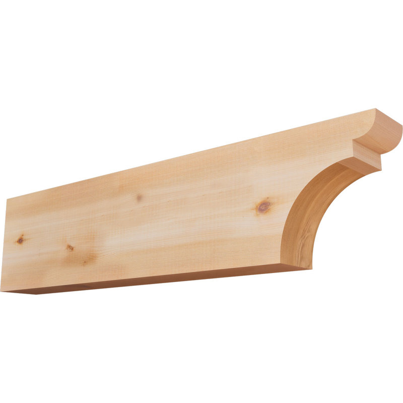 Yorktown Smooth Rafort Tail, Cèdre rouge, H 8 po x l 32 po x P 3,5 po