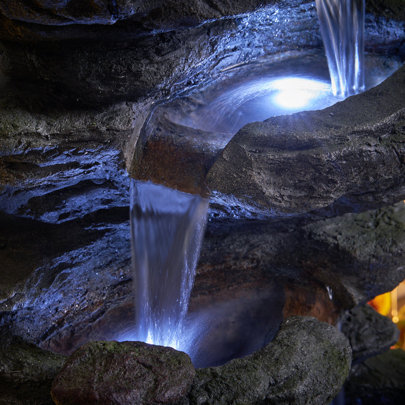 Doreon Weather Resistant Cascade Fountain with Light