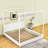 Derel Wood Canopy Platform Bed with Support Slats and LED Light-613211089
