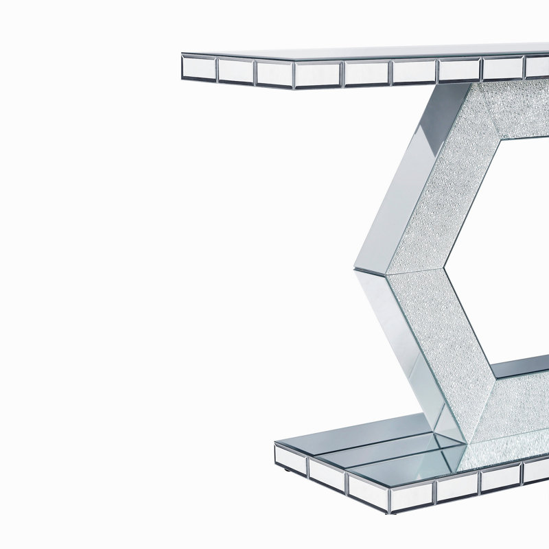 Miroir d'entrée hexagonal en cristal Sparkling