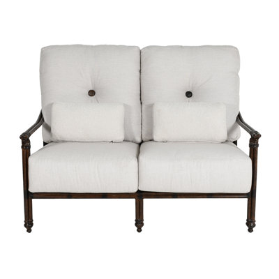 Coco Cushioned Loveseat w/Two Accent Pillows