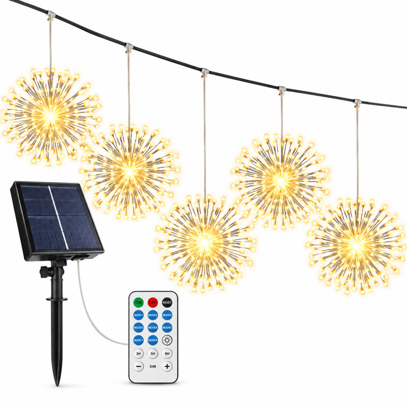 12 " LED Twinkling and Dimming Outdoor String Lights
