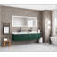 Miroir de salle de bain 84 po x 30 po à DEL avec façade et rétroéclairage, miroir de meuble-lavabo mural, antibuée, mémoire, 3 couleurs, réglable en continu-1678881509