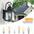 23"(H) Outdoor Wall Lantern Light – Vintage Black Metal Sconce With Clear Seeded Glass For Porch, Patio, And Garden (Bulb Not Included)