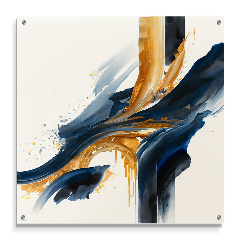 Stylish Spiral Abstract VI - Art mural abstrait en spirale pour cuisine, H 36 po x l 36 po