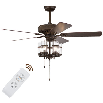 Cjay Ceiling Fan with Light Kit