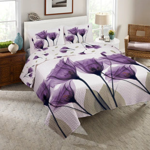 Ensemble de courtepointe réversible Laural Home Gentian Hope