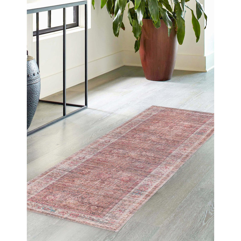 Engen Washable Oriental Indoor Rug, Runner 2'7" x 12'
