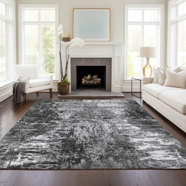 Karsyn Washable Abstract Indoor / Outdoor Rug