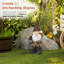 Statue gnome avec lanterne