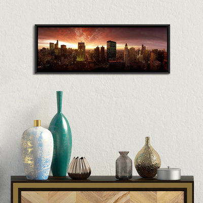 " Sunset cityscape Chicago IL USA " Color Photography