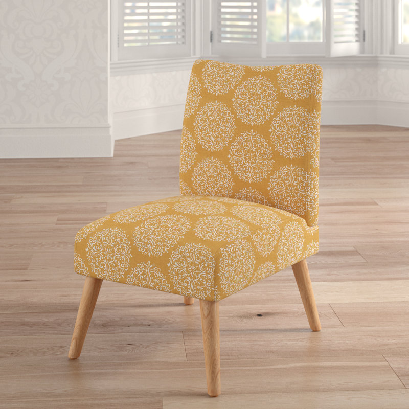 Chaise parsons Jake, Médaillon moutarde
