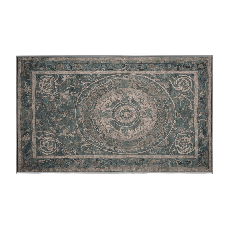 Tapis brun lavable à la machine, Rectangle 6 pi x 9 pi