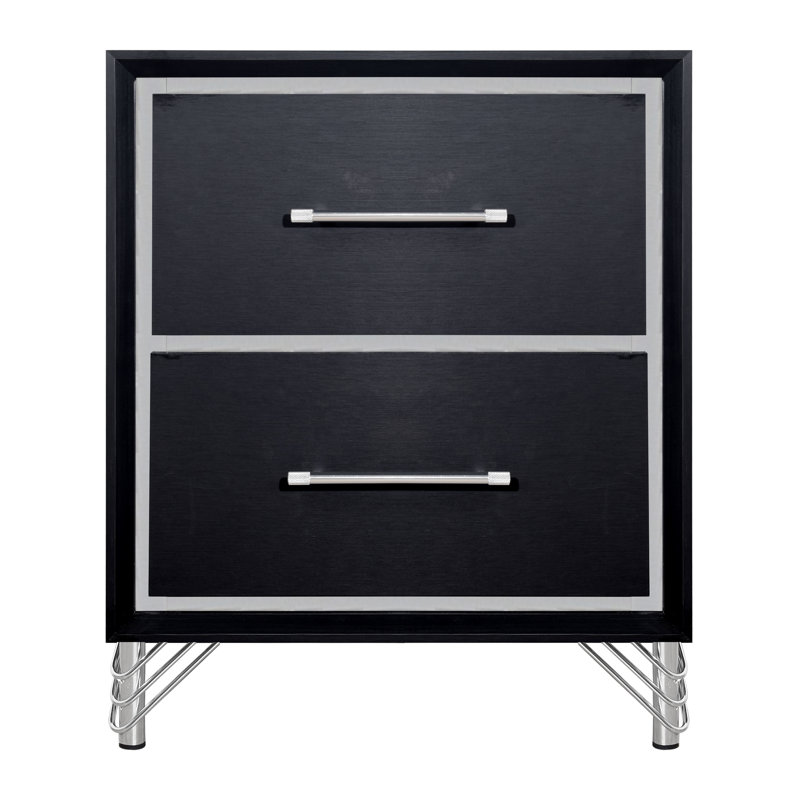 Table de chevet 2 tiroirs Holtzclaw