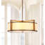 Lustre cylindrique à cinq lumières avec abat-jour