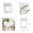 Solid Wood Square Side Table-93563364