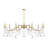 Mariposa 10-Light Chandelier in Warm Brass
